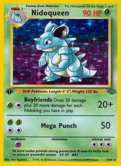 most valuable jungle pokemon cards Kangaskhan 21/64 Rare, Pokemon Set Unlimited, 1999, TCG  Top 10 most expensive Jungle