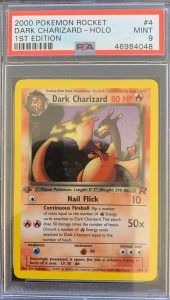 1st edition dark charizard holo psa 9