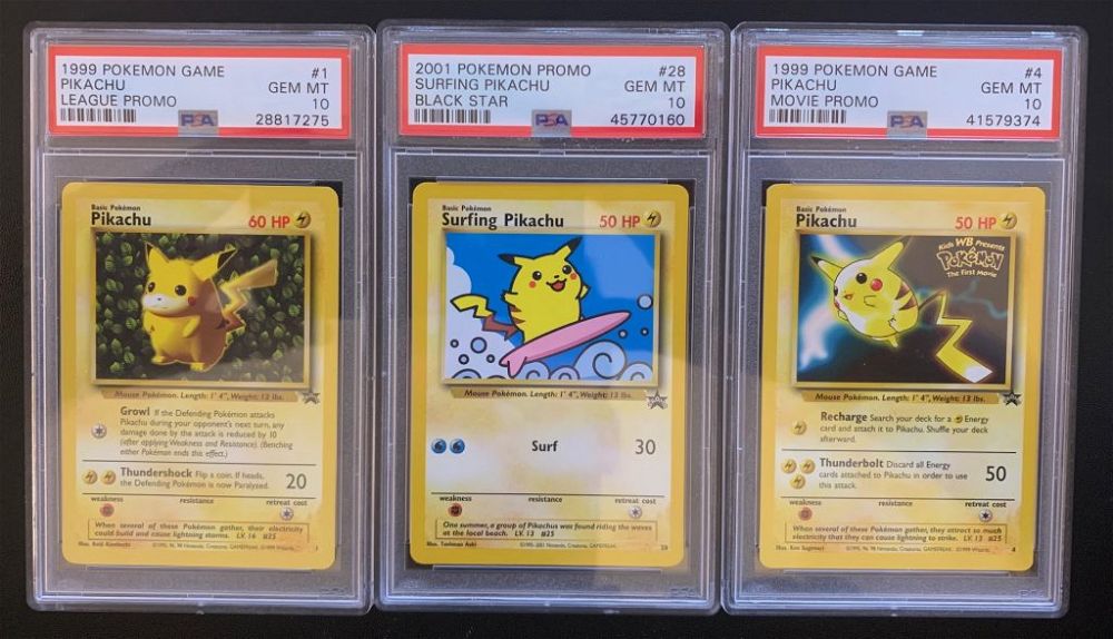 graded psa 10 pikachu