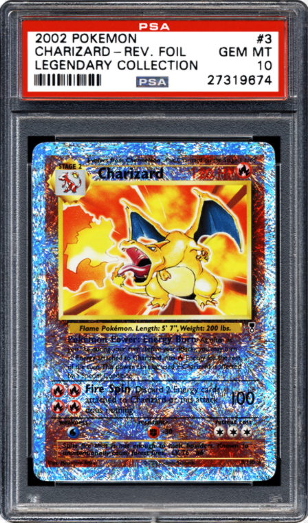 2002 Legendary Collection Reverse Holographic Charizard