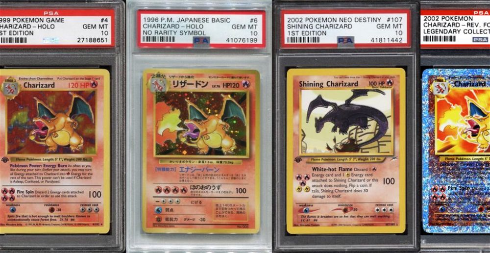 25 Best Charizard Pokemon Cards - Price Guide & Values