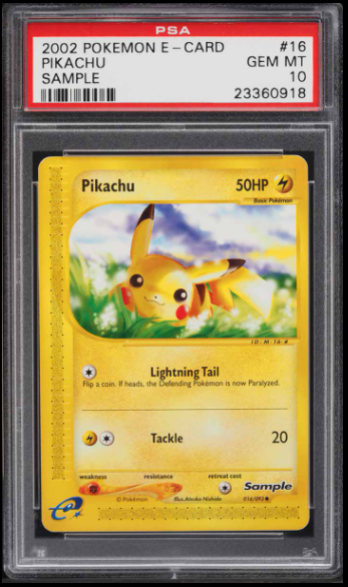 4. 2002 Pokemon E-Card Sample Pikachu