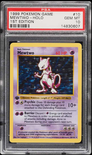 Japanese Mewtwo-Holo 1996 Pokemon TCG Base Set #150 - 1996 - US