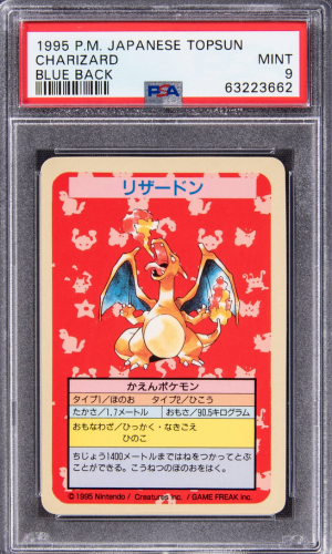 1995 Pokemon Japanese Topsun Blue Back sem número Charizard