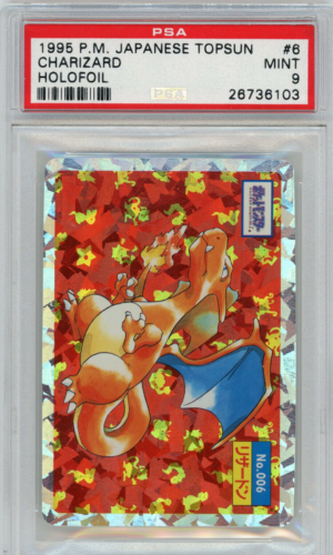 1995 Pokemon Japanese Topsun Holofoil Charizard #6