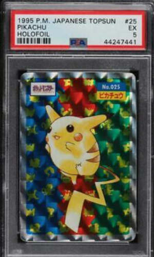 1995 Pokemon Jepang Topsun Holofoil Pikachu #25
