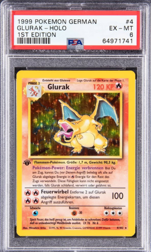 1999 Pokemon Alman 1. Baskı Holo Charizard #4