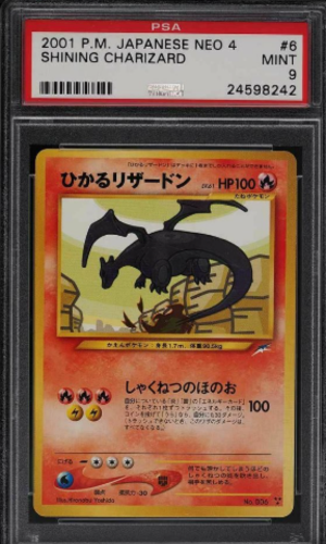 2001 Pokemon Nhật Bản Neo 4 Shining Charizard #6