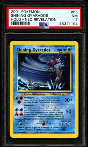 2001 Pokemon Neo Revelation 1st Edition Shining Gyarados #65