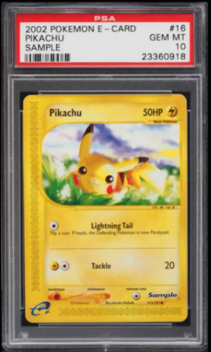 Mẫu thẻ điện tử Pokemon 2002 Pikachu #16