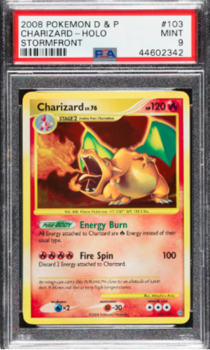 2008 Pokemon Diamond & Pearl Stormfront Secret Rare Holo Charizard #103