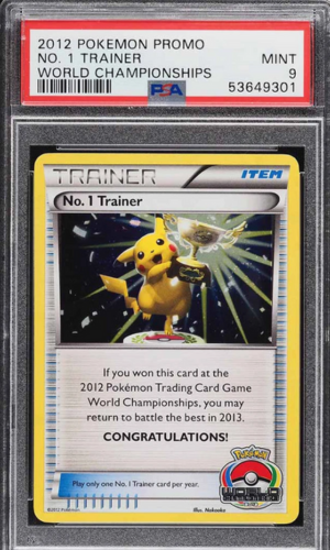 2012 Pokemon World Championships Promo World Championships No. 1 Trainer