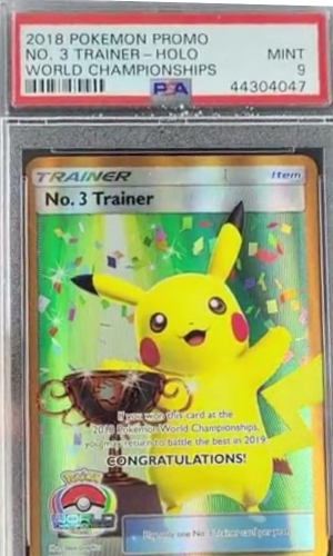 2018 Pokemon Promo World Championships Holo No. 3 Trainer