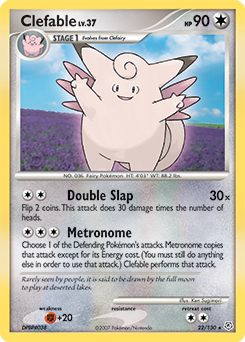 diamond-and-pearl Clefable dp1-22