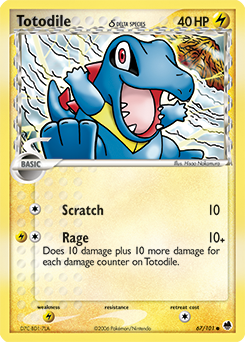 dragon-frontiers Totodile δ ex15-67
