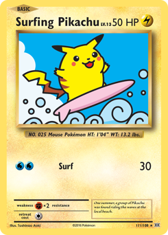 evolutions Surfing Pikachu xy12-111