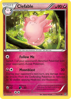 furious-fists Clefable xy3-71