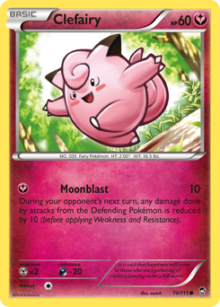 furious-fists Clefairy xy3-70
