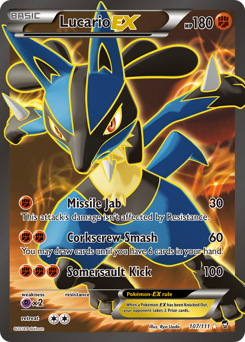 furious-fists Lucario-EX xy3-107