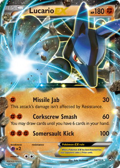 furious-fists Lucario-EX xy3-54