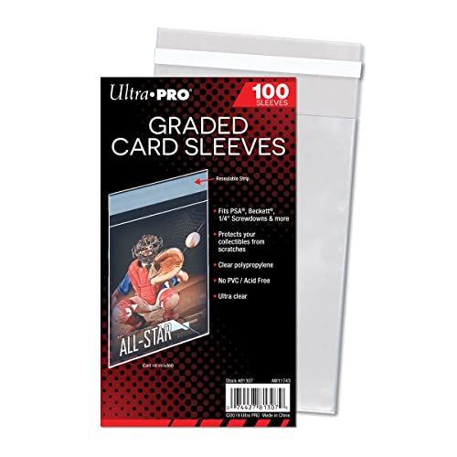 graded-pokemon-card-sleeves Ultra Pro Graded Card Sleeves Resealable, Clear