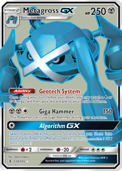 guardians-rising Metagross-GX sm2-139
