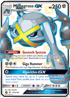 guardians-rising Metagross-GX sm2-157a