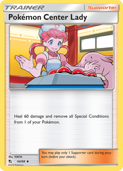 hidden-fates Pokémon Center Lady sm115-64
