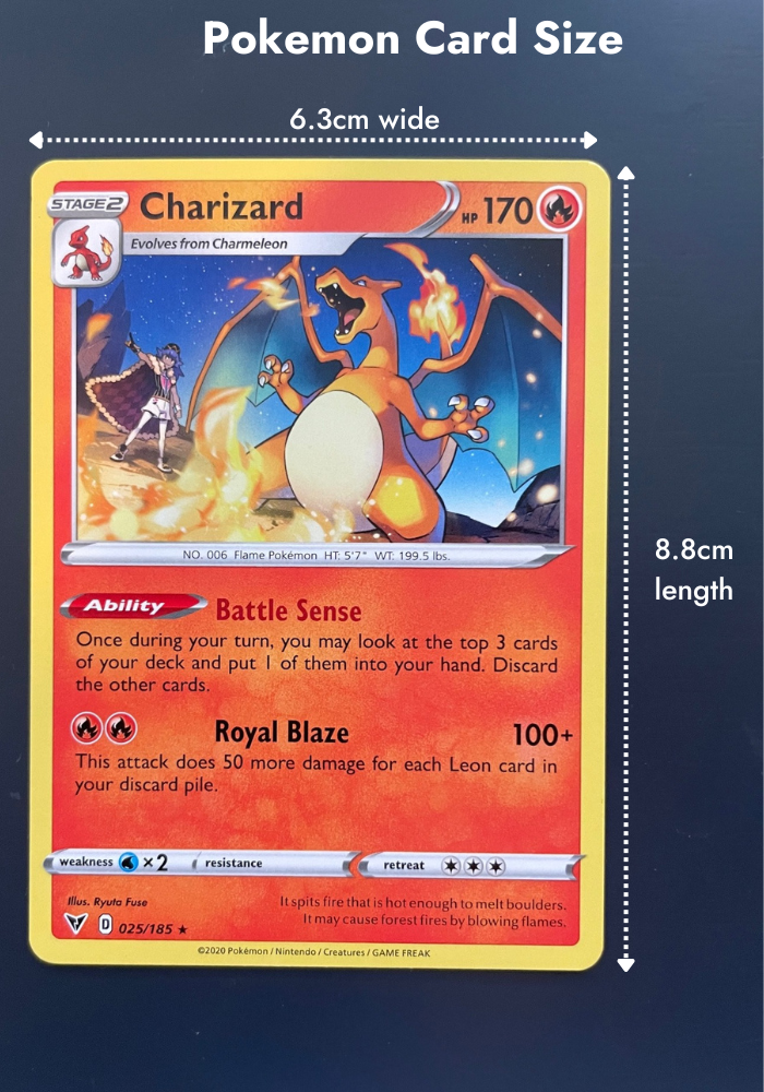 pokemon card size