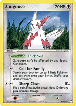 power-keepers Zangoose ex16-25