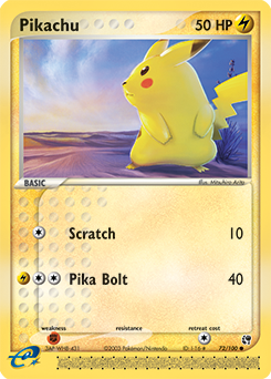 sandstorm Pikachu ex2-72