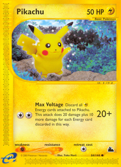 skyridge Pikachu ecard3-84