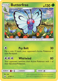 sun-and-moon Butterfree sm1-3