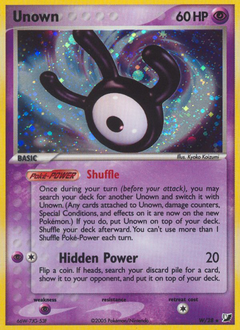 unseen-forces Unown ex10-W