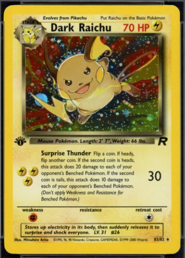 Dark Raichu from 2000 Team Rocket