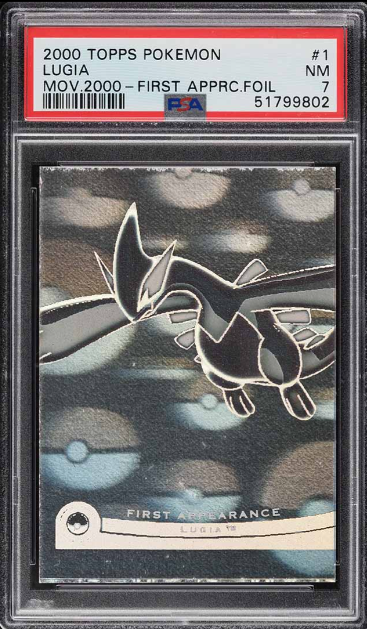 7. 2000 Topps Pokemon The Movie 2000 First Appearance Foil Lugia #1