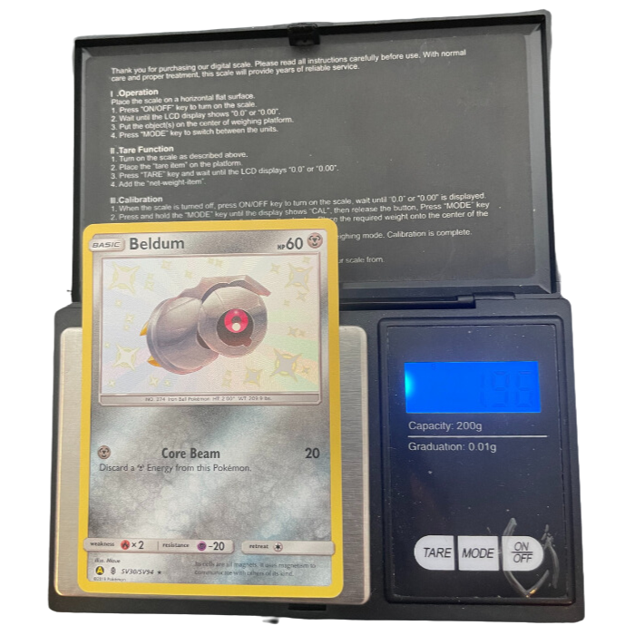 modern holo pokemon card weight