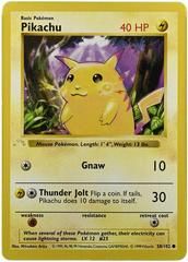 base1 base1-58-Pikachu-pc-1st Edition Ghost Stamp