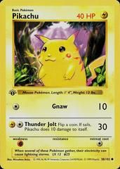 base1 base1-58-Pikachu-pc-1st Edition Red Cheeks