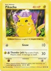base1 base1-58-Pikachu-pc-Shadowless Red Cheeks