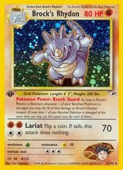 gym1 gym1-2-Brock's Rhydon-pc-1st Edition