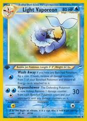 neo4 neo4-52-Light Vaporeon-pc-1st Edition