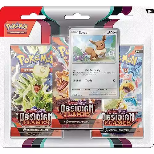 Pokémon TCG - Scarlet and Violet - Obsidian Flames 3 Pack Eevee Blister