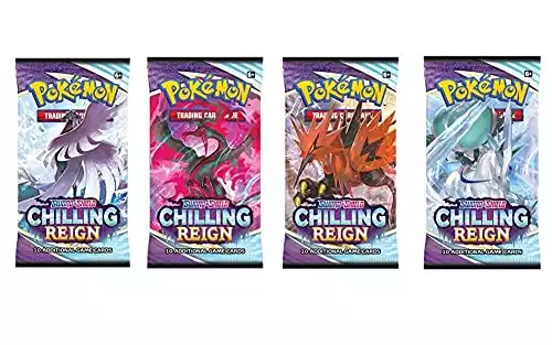Pokemon Sword & Shield Chilling Reign x4 Booster Packs