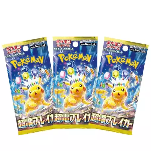 x3 Super Electric Breaker (Japanese Surging Sparks) Pokemon Booster Packs