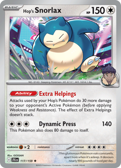 sv9 sv9-117-Hop's Snorlax