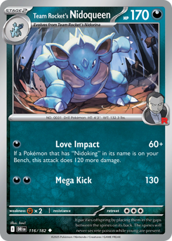 sv10 sv10-116-Team Rocket's Nidoqueen
