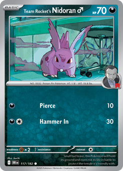 sv10 sv10-117-Team Rocket's Nidoran♂