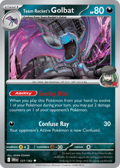 sv10 sv10-121-Team Rocket's Golbat