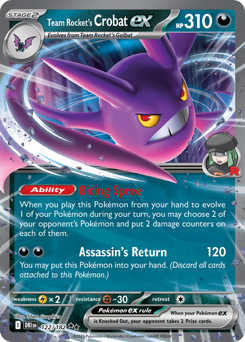 sv10 sv10-122-Team Rocket's Crobat ex